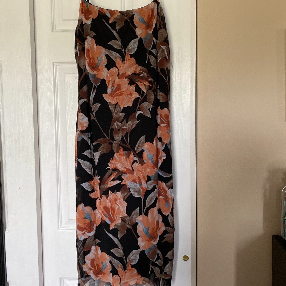 Plus Size Floral Cocktail Dress